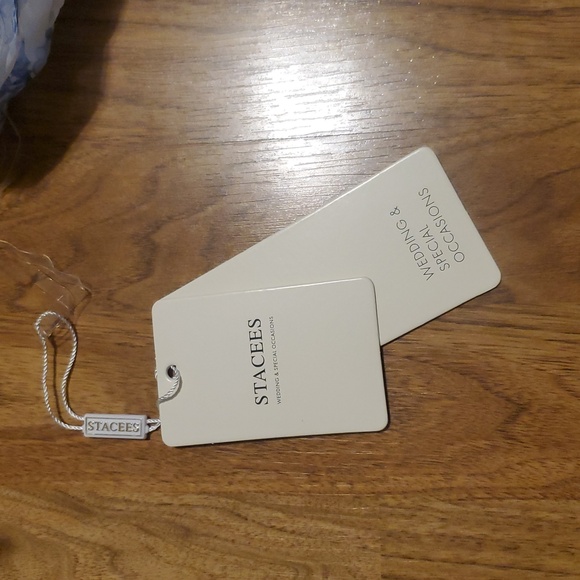 Stacees A-line Floral Print Ruffled Strapless Homecoming Dress w/ Cutouts  NWT 6 - Picture 9 of 16